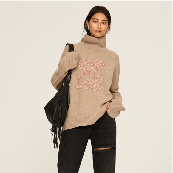 Zadig & Voltaire Give Me Love Oversized Wool Sweater - Picture 1 of 13